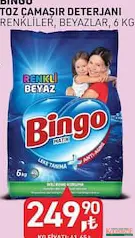 BİNGO TOZ ÇAMAŞIR DETERJANI 6 KG BİNGO TOZ ÇAMAŞIR DETERJANI 6 KG